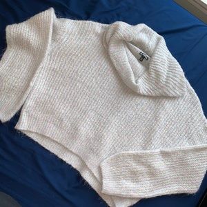 Express cropped turtle neck sweater